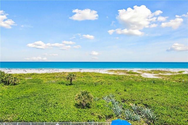 water view featuring nearby beach