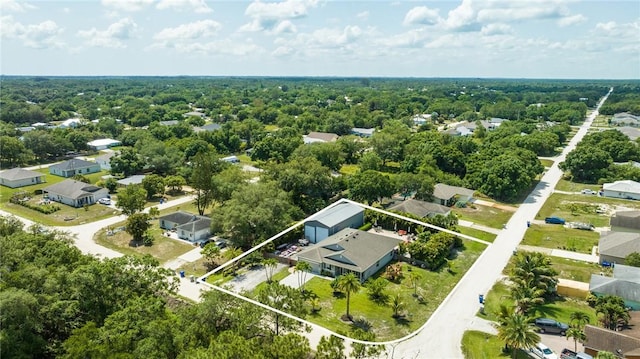 10045 S 89th St, Vero Beach, FL 32967 - aerial view of residential area featuring property boundaries highlighted