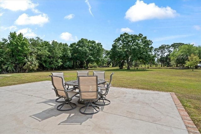 view of patio / terrace with outdoor dining area