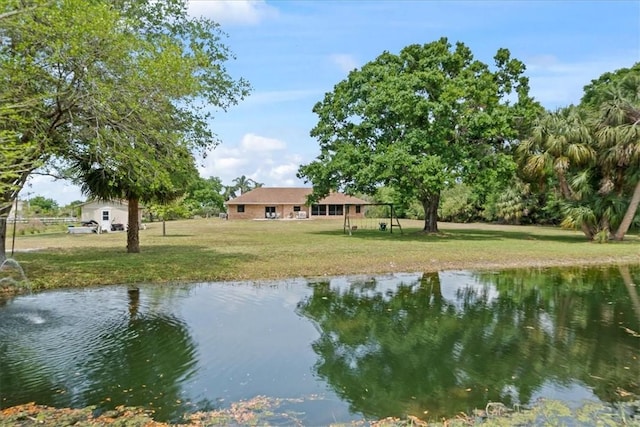 view of water feature