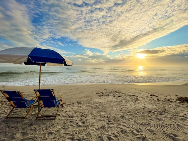 water view with a beach view