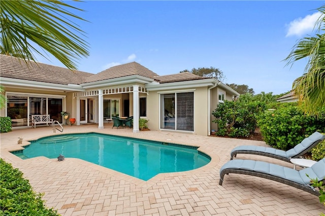 view of pool with a patio area