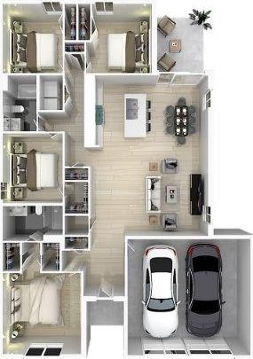 901 Brickell St SE, Palm Bay, FL 32909 - view of room layout