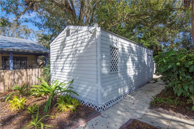 view of outbuilding