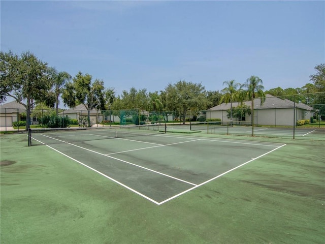 view of tennis court