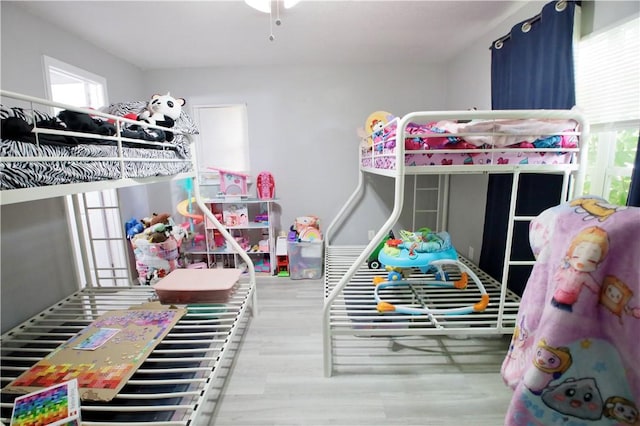 bedroom featuring hardwood / wood-style flooring