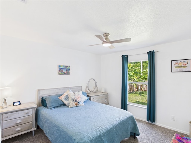 7965 105th Ave, Vero Beach, FL 32967 - bedroom with carpet floors, a ceiling fan, and baseboards