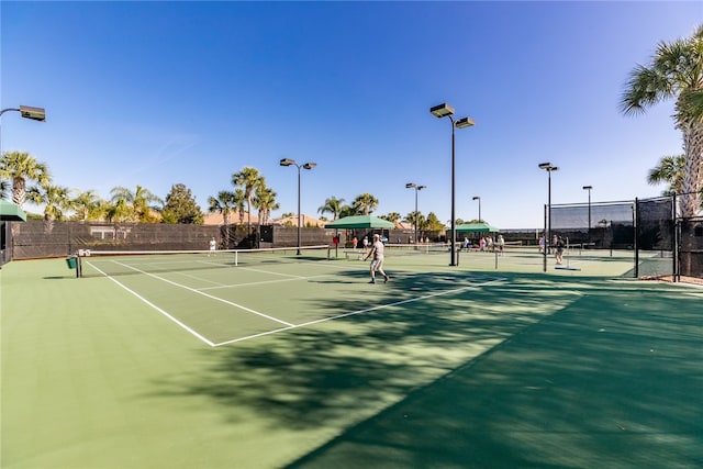 view of tennis court