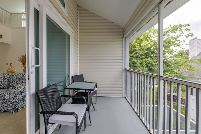 view of balcony