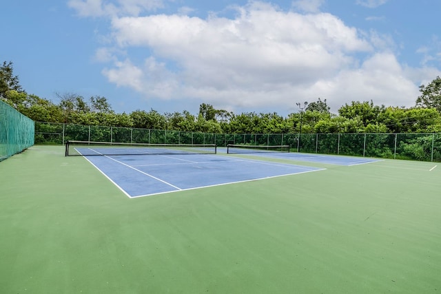 view of tennis court