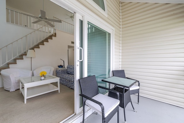 view of patio / terrace featuring an outdoor hangout area