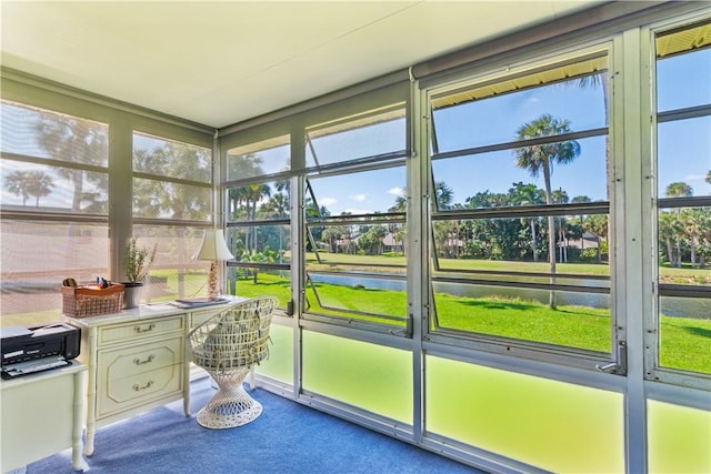 sunroom with a wealth of natural light