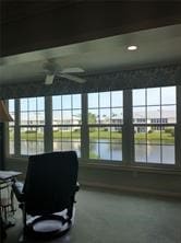 830 Lake Orchid Cir Unit 207, Vero Beach, FL 32962 - home office with a water view and a healthy amount of sunlight