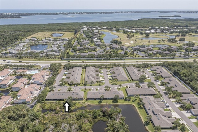 679 5th Ave, Vero Beach, FL 32962 - drone / aerial view with a water view and a residential view