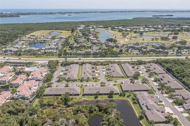 679 5th Ave, Vero Beach, FL 32962 - aerial view featuring a water view and a residential view