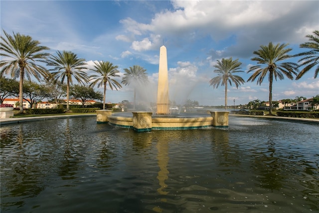 view of water feature