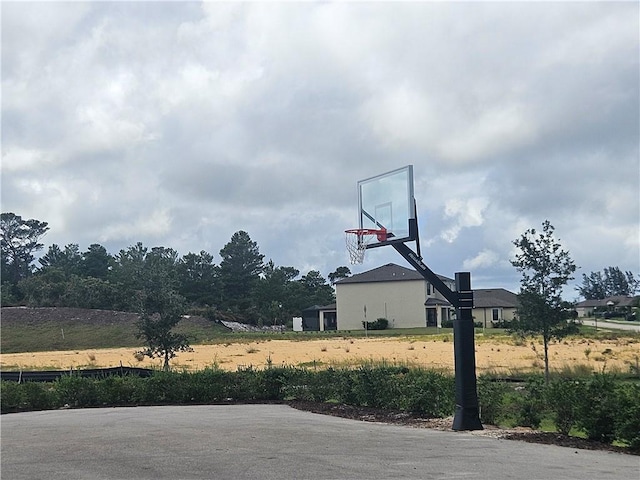 view of basketball court