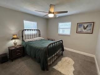 857 Dolores St, Sebastian, FL 32958 - bedroom featuring carpet flooring and ceiling fan