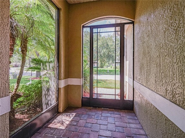 view of doorway to outside