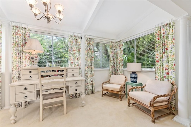 1300 Ivy Ct Unit 209, Vero Beach, FL 32963 - sunroom / solarium with plenty of natural light and a chandelier