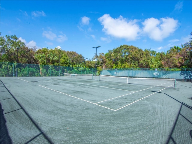 view of tennis court