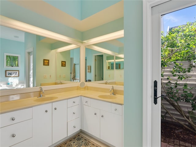 bathroom featuring vanity