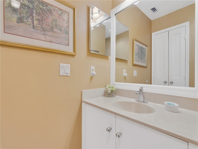 bathroom with vanity