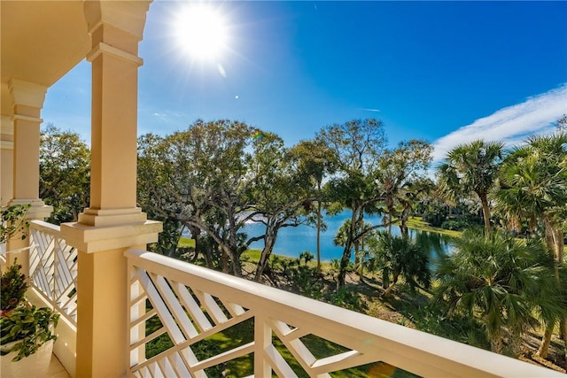 601 N Swim Club Dr Unit 3A, Vero Beach, FL 32963 - balcony with a water view
