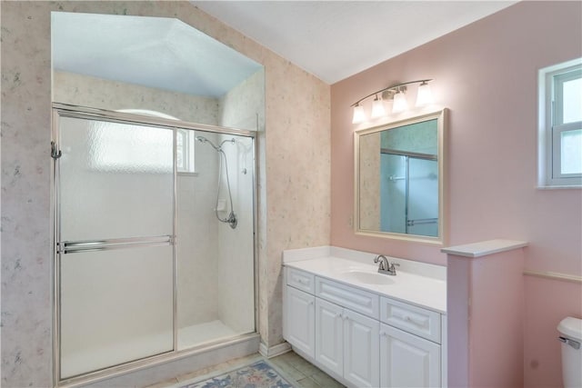 2615 15th St, Vero Beach, FL 32960 - full bath with vanity and a shower stall