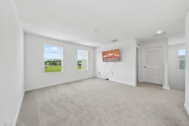 view of carpeted empty room