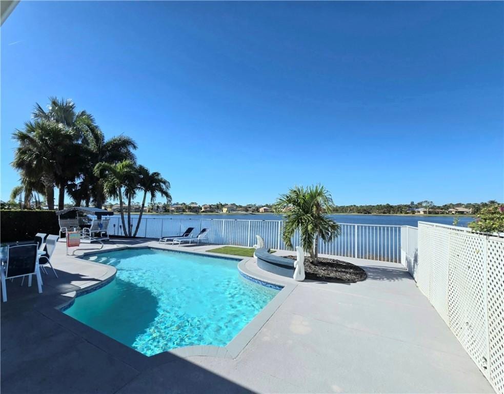 view of pool with a patio