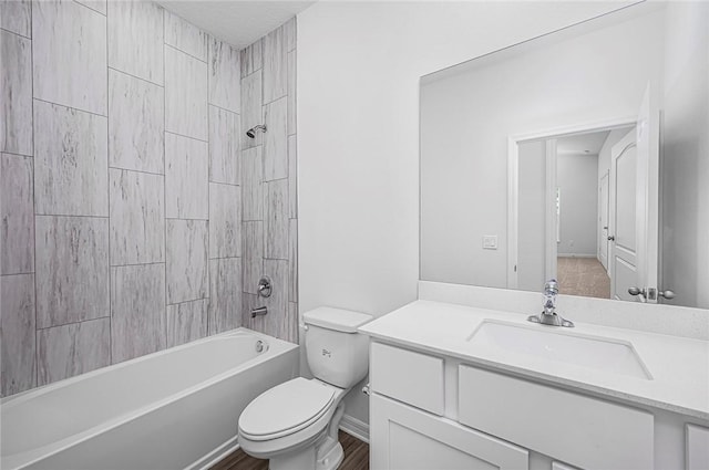 9316 104th Ave, Vero Beach, FL 32967 - bathroom with toilet, vanity, and shower / tub combination