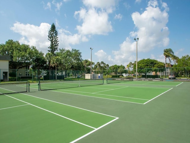 view of tennis court