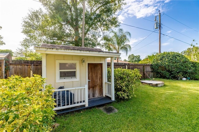 2410 47th Ter, Vero Beach, FL 32966 - view of shed with a fenced backyard