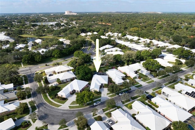 8720 Wakefield Dr, West Palm Beach, FL 33410 - bird's eye view featuring a residential view
