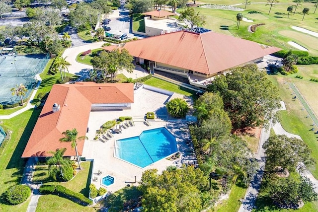 birds eye view of property