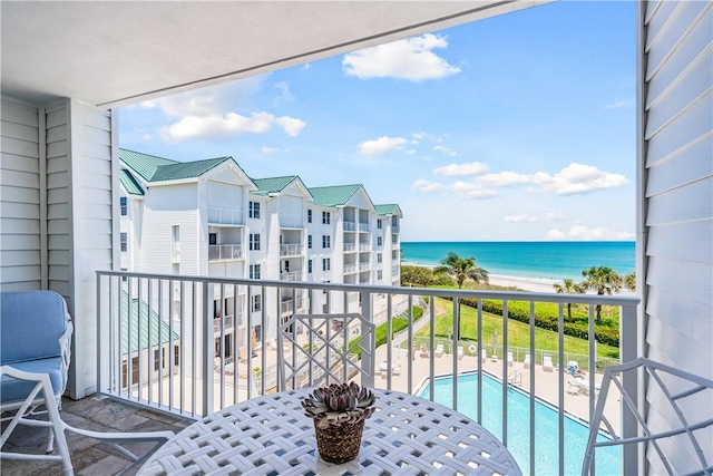 2700 Ocean Dr Unit 405, Vero Beach, FL 32963 - balcony with a water view