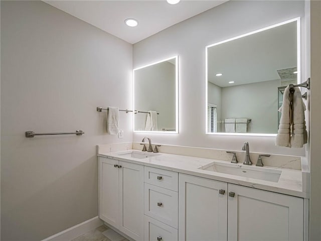 bathroom featuring vanity