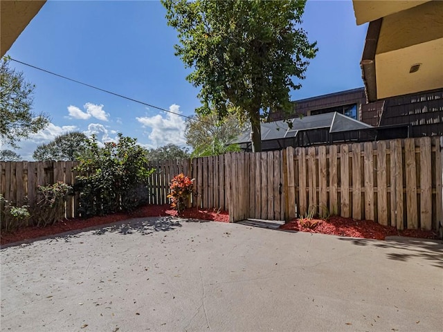 view of yard featuring a patio