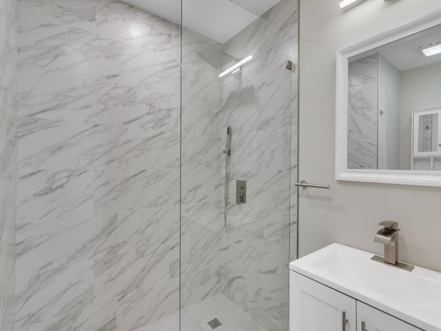 8405 Red Bay Ct Unit 8405, Vero Beach, FL 32963 - full bathroom featuring a marble finish shower and vanity