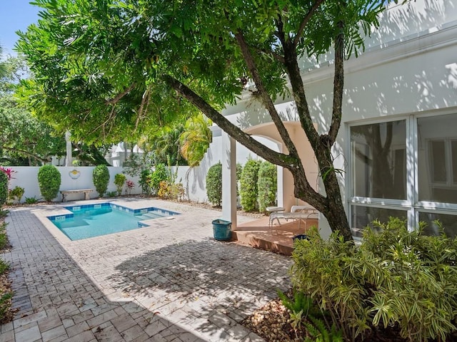 8405 Red Bay Ct Unit 8405, Vero Beach, FL 32963 - view of pool with a fenced backyard, a fenced in pool, and a patio