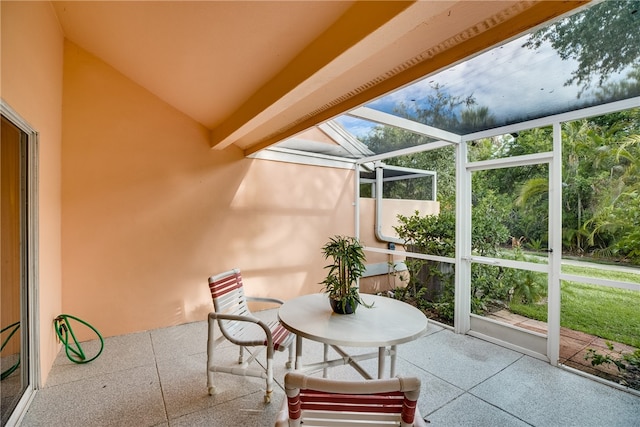 view of sunroom / solarium