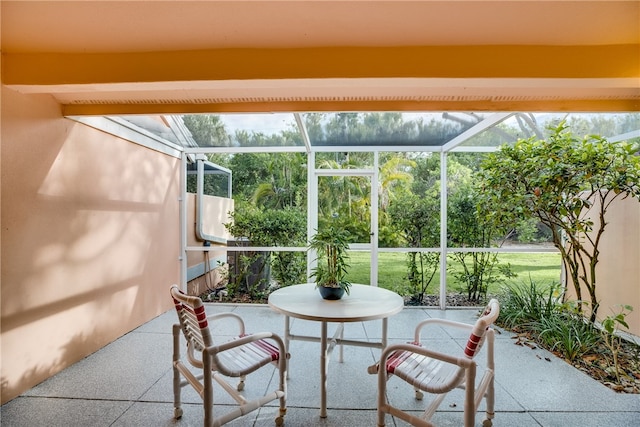 view of sunroom / solarium