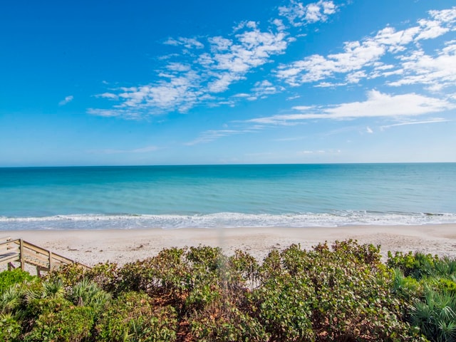 property view of water with a view of the beach