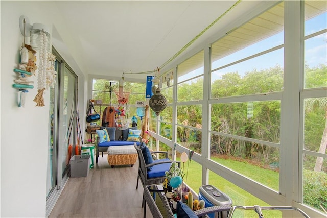 sunroom / solarium featuring plenty of natural light