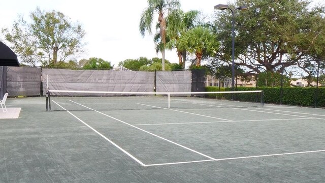 view of tennis court