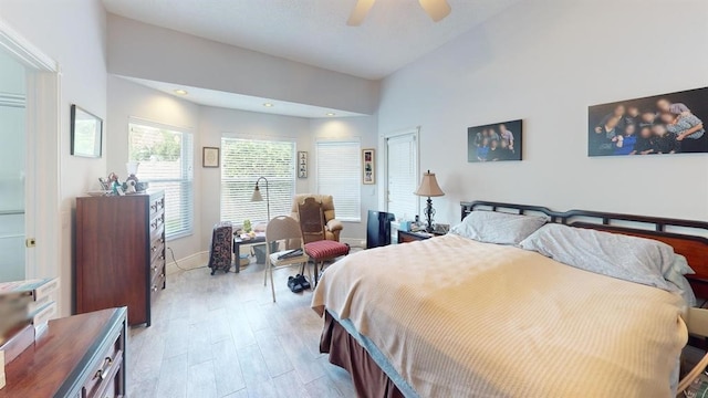 7549 Citronella St, Boynton Beach, FL 33437 - bedroom with light wood-style floors, baseboards, and ceiling fan