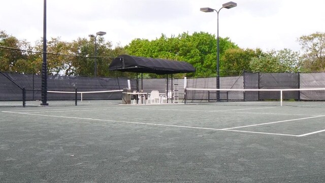 view of tennis court