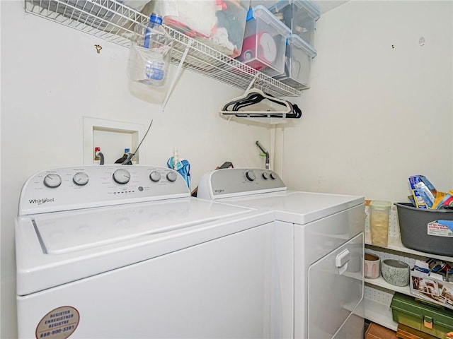 5095 Fairways Cir Unit I203, Vero Beach, FL 32967 - washroom featuring separate washer and dryer