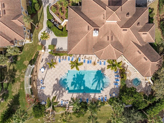 5095 Fairways Cir Unit I203, Vero Beach, FL 32967 - drone / aerial view of a pool